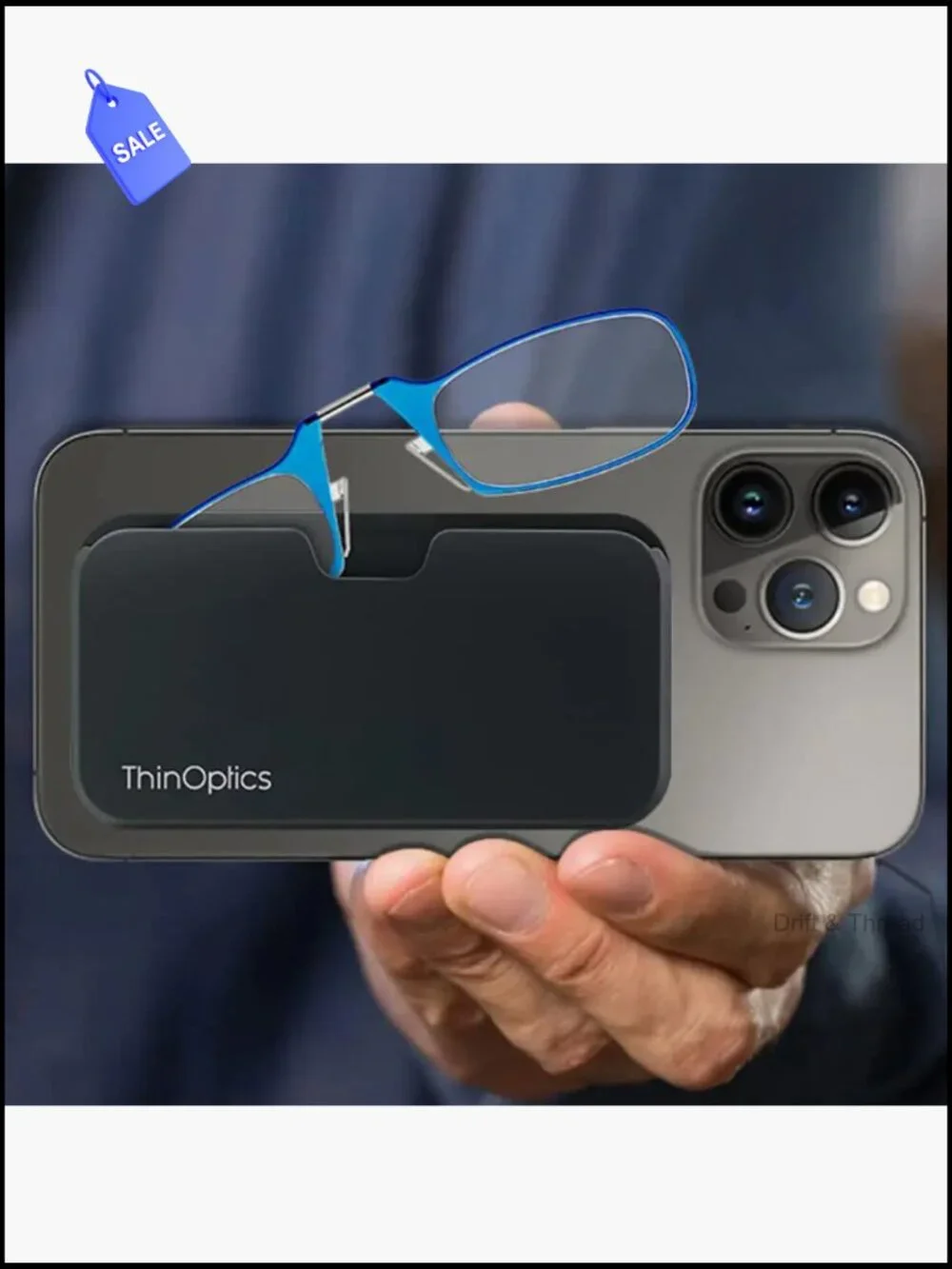 Thin Lightweight Reading Glasses + Case Portable Readers